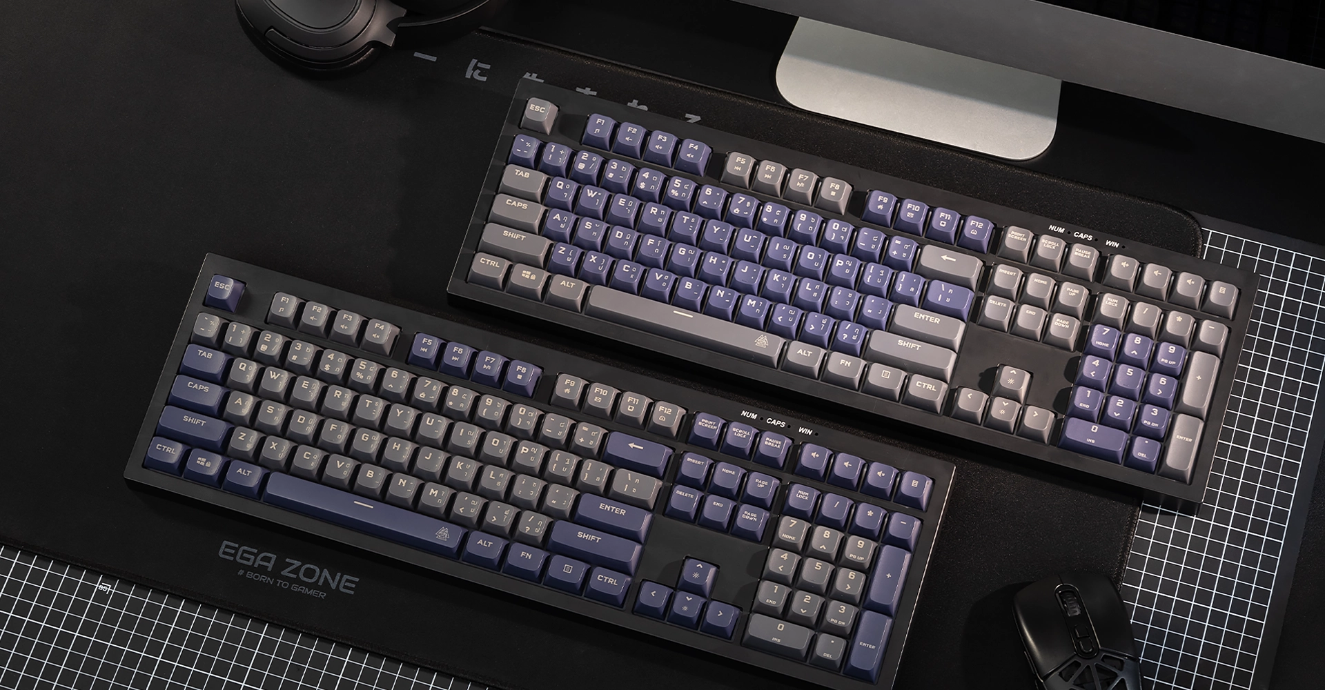 คีย์บอร์ดเกมมิ่ง รุ่น TYPE K11 100% Membrane Switch 108 ปุ่ม