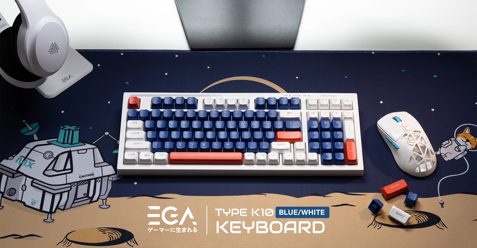 คีย์บอร์ดเกมมิ่ง รุ่น TYPE K10 ไฟ RGB Lighting 10 โหมด