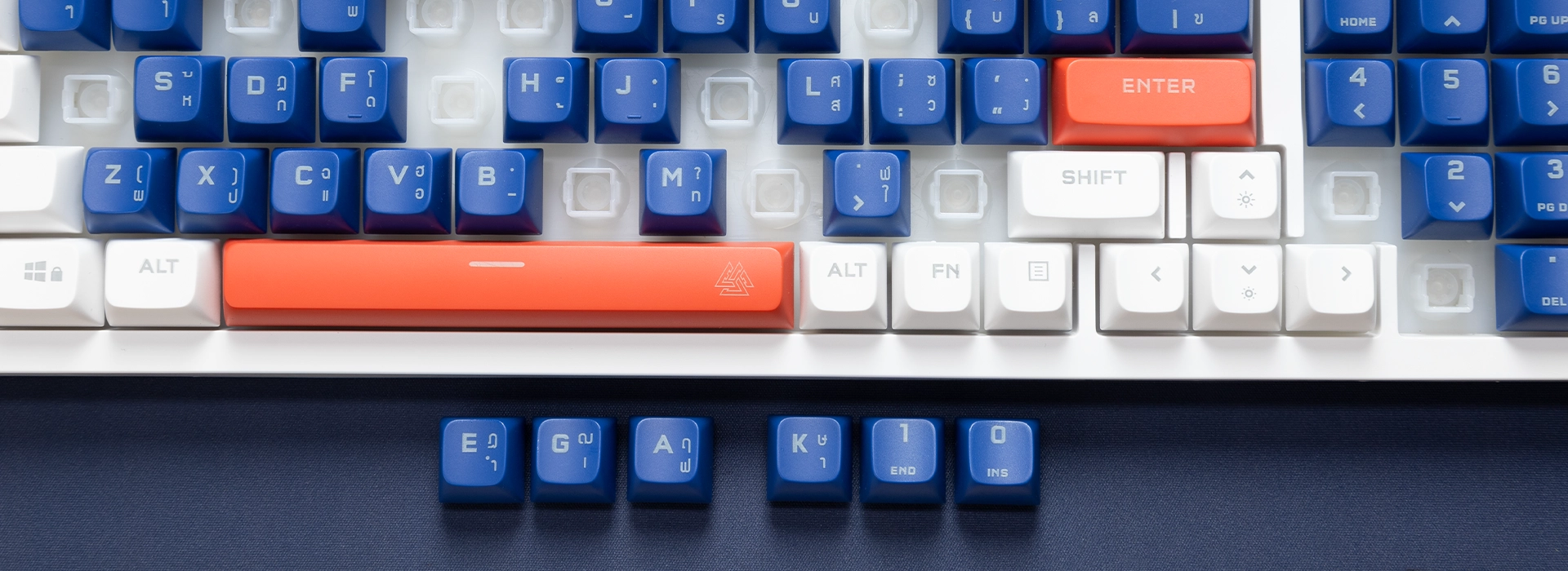 คีย์บอร์ดเกมมิ่ง รุ่น TYPE K10 ไฟ RGB Lighting 10 โหมด