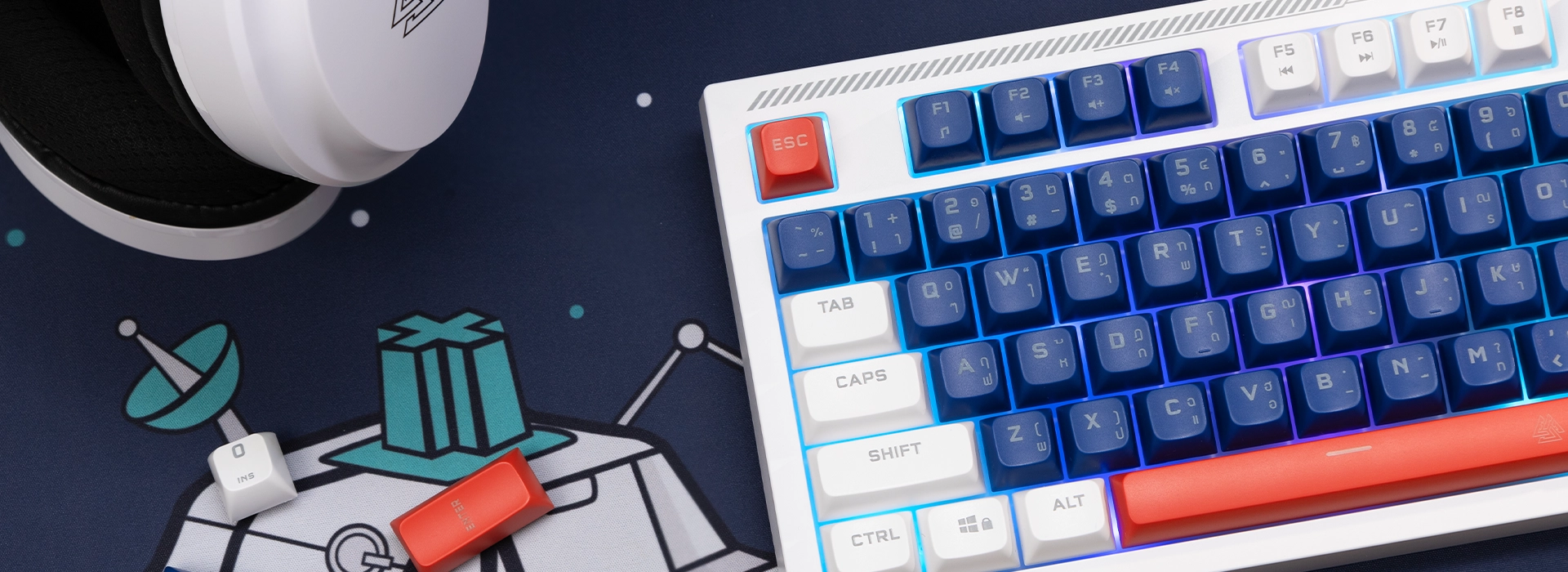 คีย์บอร์ดเกมมิ่ง รุ่น TYPE K10 96% Membrane Switch 98 ปุ่ม