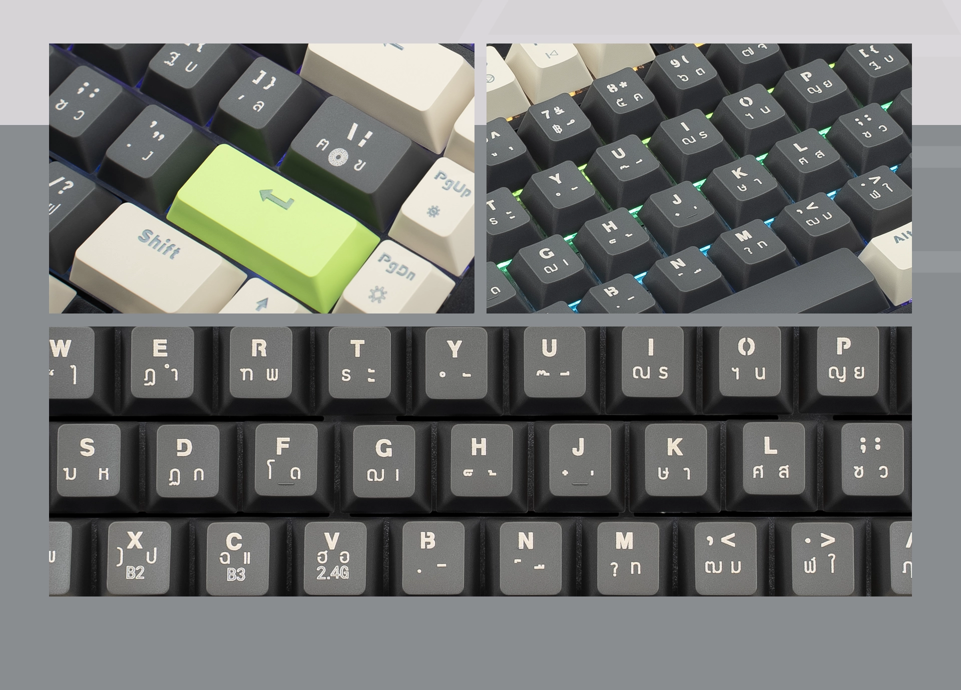 คีย์บอร์ดเกมมิ่ง TYPE CMK10 เชื่อมต่อ 3 โหมด USB Wireless Bluetooth