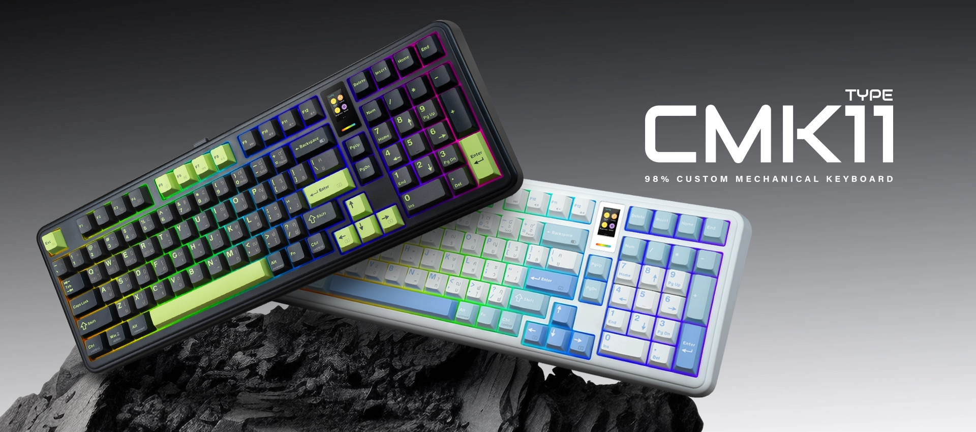 คีย์บอร์ดเกมมิ่ง รุ่น TYPE K11 ไฟ RGB Lighting 10 โหมด