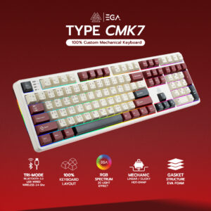 คีย์บอร์ดเกมมิ่ง รุ่น TYPE CMK7 WHITE ดีไซน์ Full-size