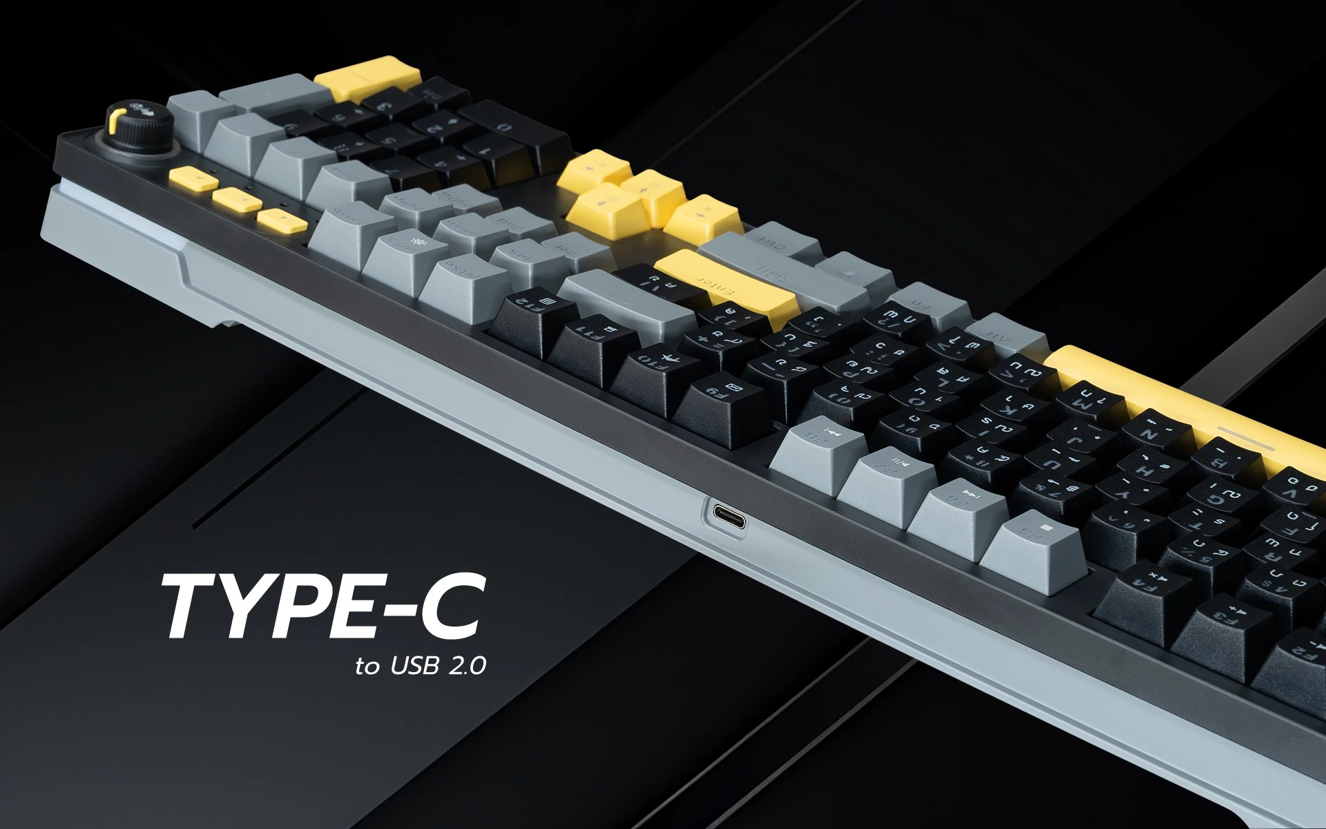 ไฟด้านข้าง RGB 11 โหมดของคีย์บอร์ดเกมมิ่ง รุ่น CMK12