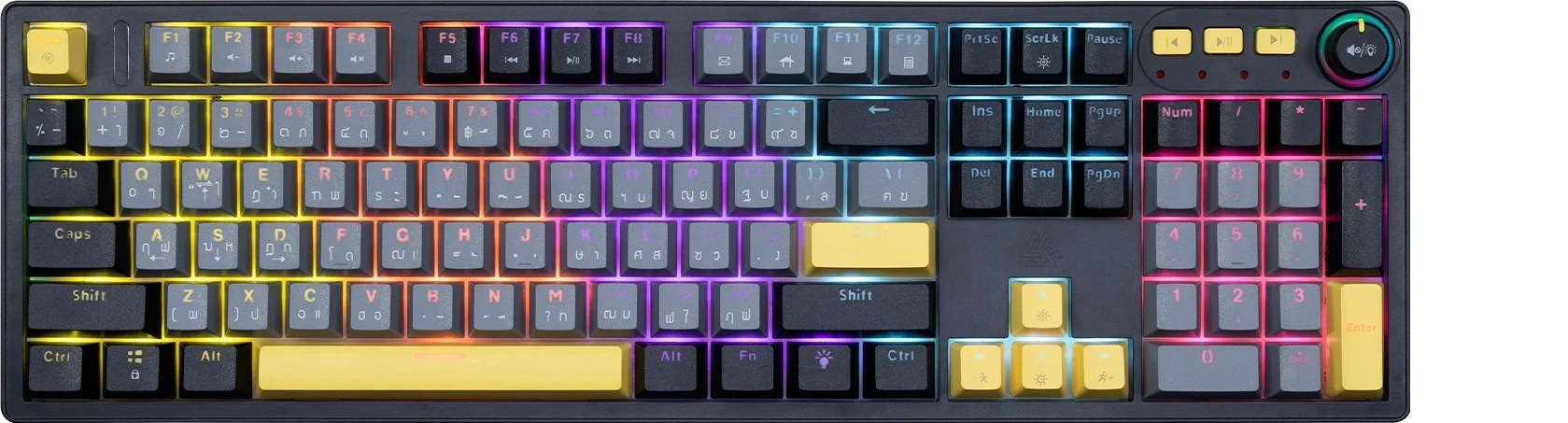 ปุ่ม Knob ควบคุมเสียงของคีย์บอร์ดเกมมิ่ง รุ่น CMK12