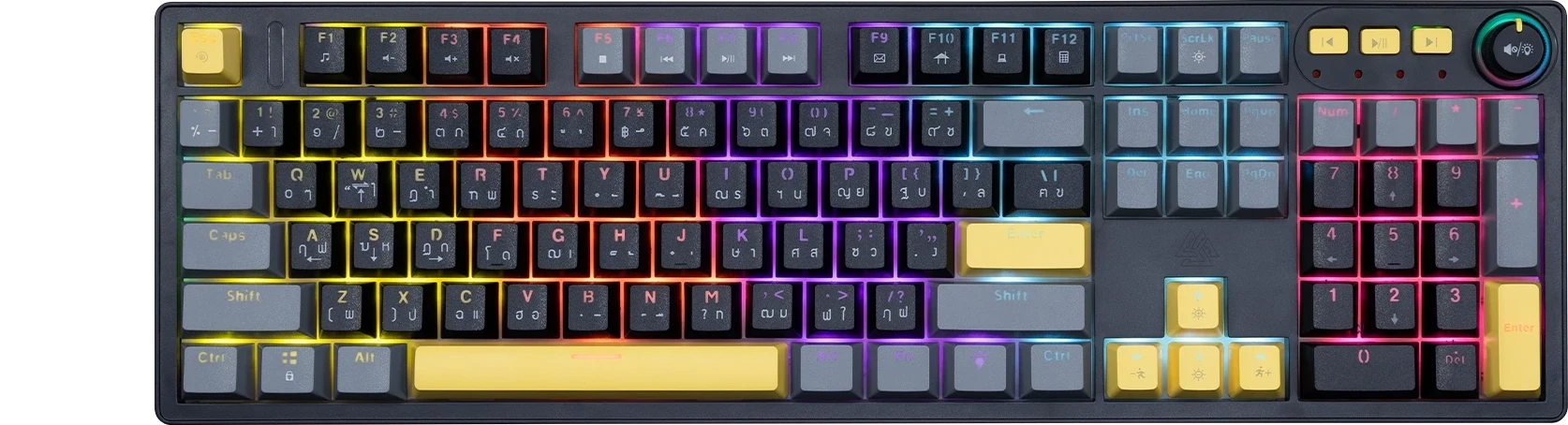 ปุ่ม Knob ควบคุมเสียงของคีย์บอร์ดเกมมิ่ง รุ่น CMK12