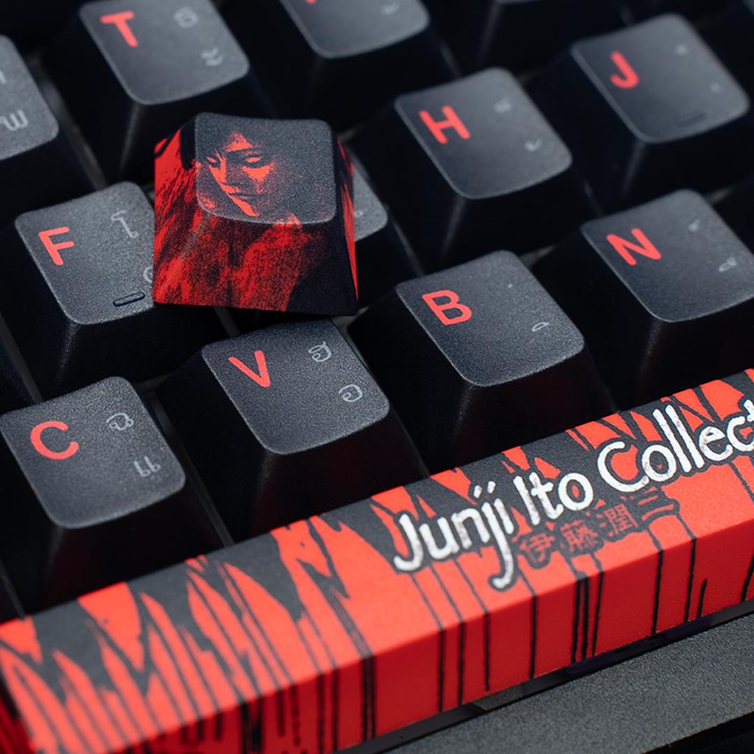 Pjo Keycaps Keycap Junji Ito 2025 – Full Set 128 Keys Cherry Profile PBT ลายอนิเมะ ...